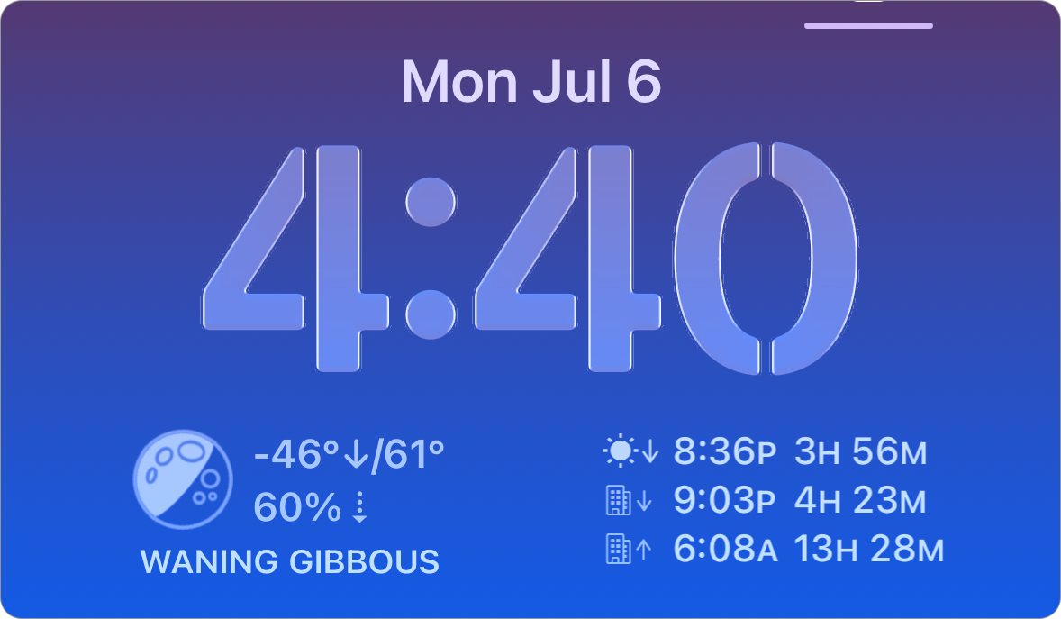 Lock Screen Widget Screenshots