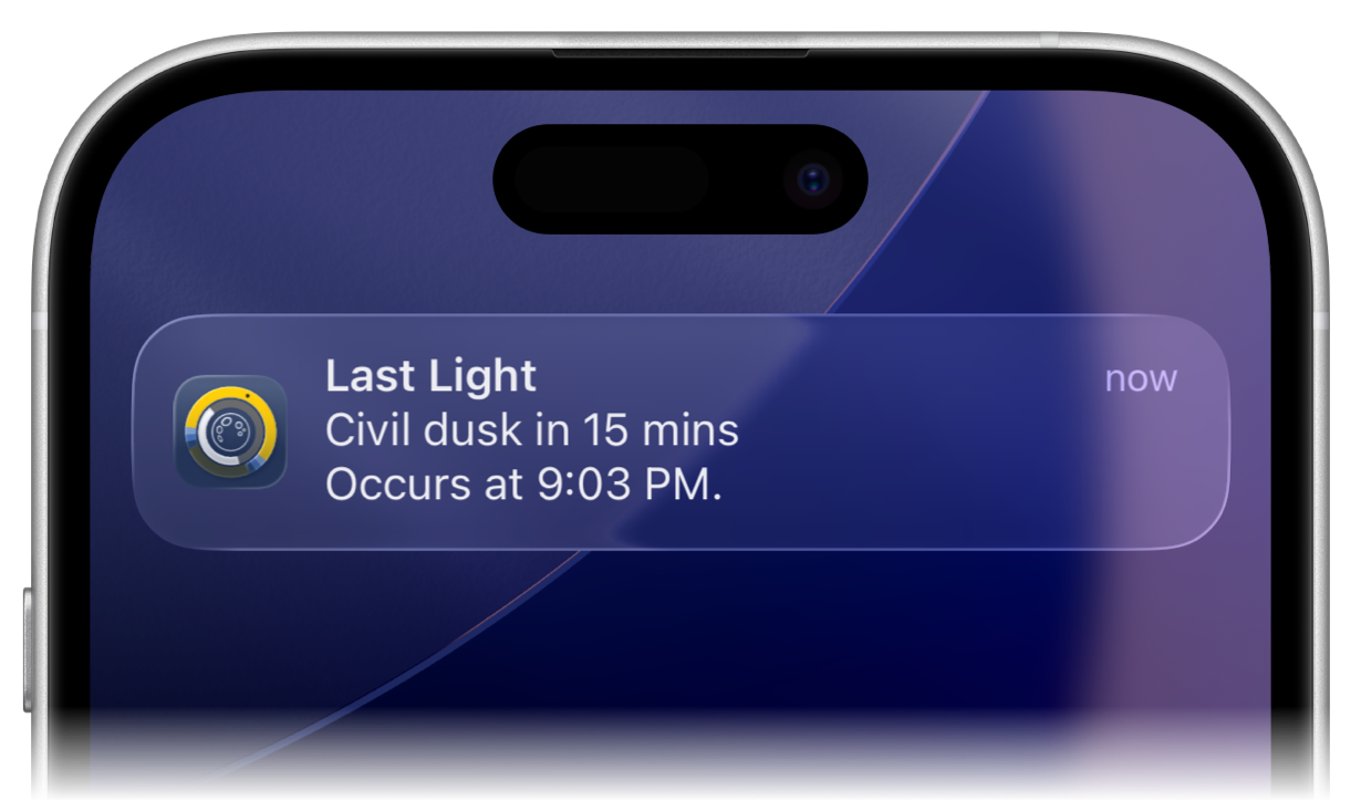 Notification screenshot